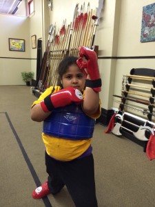 Danica Avent-Pryor demonstrates a confident 5-Star guard after donning her kickboxing gear!