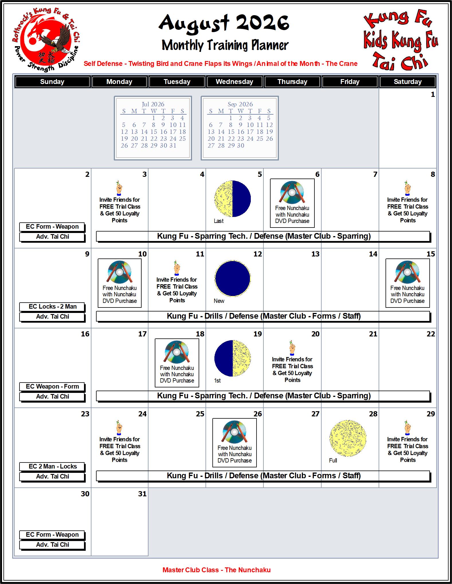 August Calendar